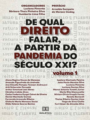 cover image of De qual Direito falar, a partir da Pandemia do Século XXI?--Volume 1